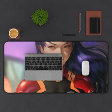 Load image into Gallery viewer, Neon Genesis Evangelion Misato Katsuragi Mouse Pad (Desk Mat) With Laptop
