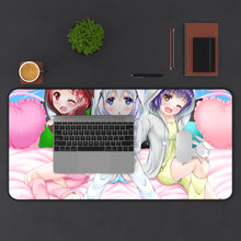 Load image into Gallery viewer, Is The Order A Rabbit? Mouse Pad (Desk Mat) With Laptop
