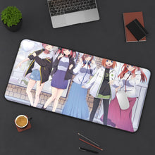 Load image into Gallery viewer, The Quintessential Quintuplets Mouse Pad (Desk Mat) On Desk
