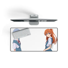 Load image into Gallery viewer, Neon Genesis Evangelion - Asuka Langley Sohryu and Rei Ayanami Mouse Pad (Desk Mat) On Desk
