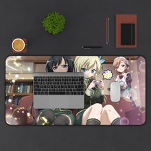 Load image into Gallery viewer, Boku Wa Tomodachi Ga Sukunai Sena Kashiwazaki, Yozora Mikazuki, Yukimura Kusunoki Mouse Pad (Desk Mat) With Laptop

