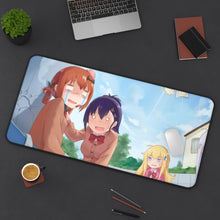 Load image into Gallery viewer, Gabriel DropOut Satanichia Kurumizawa Mcdowell, Gabriel Tenma White, Vignette Tsukinose April, Raphiel Shiraha Ainsworth Mouse Pad (Desk Mat) On Desk
