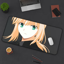Load image into Gallery viewer, Saber (Fate Series) Mouse Pad (Desk Mat) On Desk
