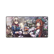 In Winter,Hot tea Time. Mouse Pad (Desk Mat)