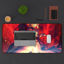 Load image into Gallery viewer, Fate/Grand Order Saber Mouse Pad (Desk Mat) With Laptop
