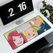 Load image into Gallery viewer, Minato,Kushina and Naruto Mouse Pad (Desk Mat) With Laptop
