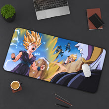 Load image into Gallery viewer, Gohan SSJ 2 vs Cell Mouse Pad (Desk Mat) On Desk
