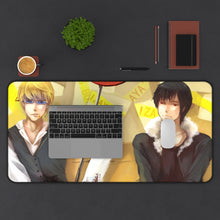 Load image into Gallery viewer, Durarara!! Izaya Orihara, Shizuo Heiwajima Mouse Pad (Desk Mat) With Laptop
