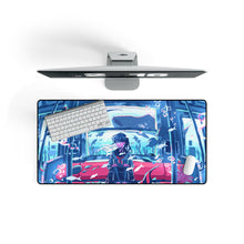Load image into Gallery viewer, Anime girl crying in her underwater dreams Mouse Pad (Desk Mat) On Desk
