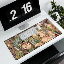 Load image into Gallery viewer, Fairy Tail Natsu Dragneel, Lucy Heartfilia Mouse Pad (Desk Mat) With Laptop
