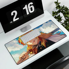 Load image into Gallery viewer, Kyojuro Rengoku, Kimetsu no Yaiba, Mouse Pad (Desk Mat)
