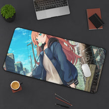 Load image into Gallery viewer, Girl, bubblegum and Coca-Cola Mouse Pad (Desk Mat) On Desk
