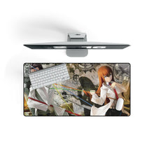 Load image into Gallery viewer, Makise &amp; Kyouma Worldline Mouse Pad (Desk Mat) On Desk
