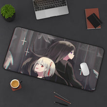 Load image into Gallery viewer, Lycoris Recoil Takina Inoue, Chisato Nishikigi Mouse Pad (Desk Mat) On Desk
