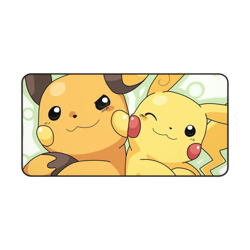 Pikachu and Raichu Mouse Pad (Desk Mat)