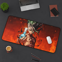 Load image into Gallery viewer, Dr. stone - Senku Mouse Pad (Desk Mat) On Desk
