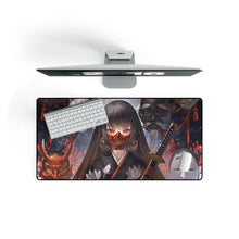 Load image into Gallery viewer, Anime Girl Mask Katana Mouse Pad (Desk Mat)
