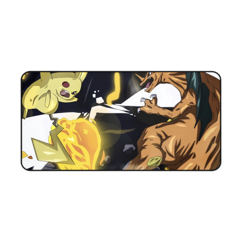 Pikachu Vs Charizard Mouse Pad (Desk Mat)