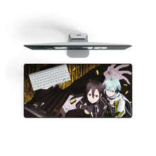 Load image into Gallery viewer, Kirito and Sinon Vs Death Gun Mouse Pad (Desk Mat) On Desk
