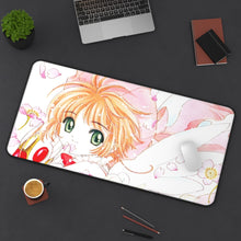 Load image into Gallery viewer, Cardcaptor Sakura Sakura Kinomoto, Keroberos Mouse Pad (Desk Mat) On Desk
