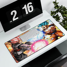 Load image into Gallery viewer, SSR Black and SSGSS Goku Official Trading Card Artworks Mouse Pad (Desk Mat) With Laptop
