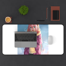 Load image into Gallery viewer, Laid-Back Camp by Mouse Pad (Desk Mat) With Laptop
