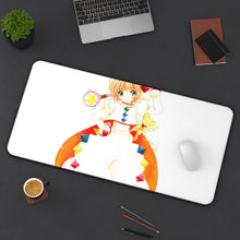 Load image into Gallery viewer, Cardcaptor Sakura Sakura Kinomoto, Keroberos Mouse Pad (Desk Mat) On Desk
