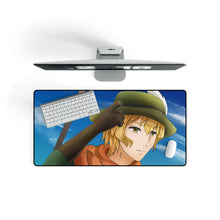 Load image into Gallery viewer, Is It Wrong to Try to Pick Up Girls in a Dungeon? Hermes Mouse Pad (Desk Mat) On Desk

