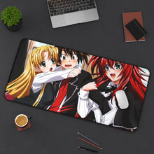 Load image into Gallery viewer, High School DxD Rias Gremory, Issei Hyoudou, Asia Argento Mouse Pad (Desk Mat) On Desk
