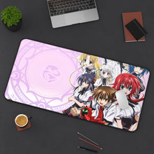 Load image into Gallery viewer, High School DxD Rias Gremory, Akeno Himejima, Issei Hyoudou, Koneko Toujou, Asia Argento Mouse Pad (Desk Mat) On Desk
