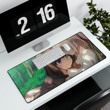 Load image into Gallery viewer, Lycoris Recoil Takina Inoue, Chisato Nishikigi Mouse Pad (Desk Mat) With Laptop
