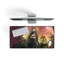 Load image into Gallery viewer, Anime Girl with Roses Mouse Pad (Desk Mat) On Desk
