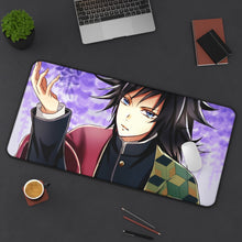 Load image into Gallery viewer, Giyuu Tomioka Mouse Pad (Desk Mat) On Desk
