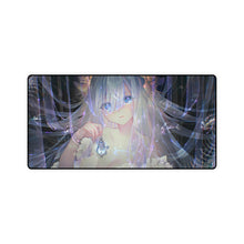 Load image into Gallery viewer, Beautiful Anime Girl Blue Hair Mouse Pad (Desk Mat)
