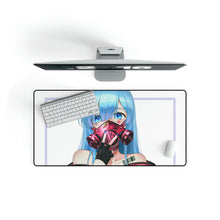 Load image into Gallery viewer, Anime, Girl, Blue Hair, Gas Mask, Mouse Pad (Desk Mat)

