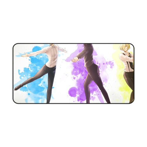 Yuri!!! On Ice Victor Nikiforov, Yuri Plisetsky, Yuuri Katsuki Mouse Pad (Desk Mat)