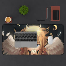 Load image into Gallery viewer, Gabriel DropOut Gabriel Tenma White Mouse Pad (Desk Mat) With Laptop
