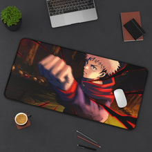 Load image into Gallery viewer, Yuji Itadori Mouse Pad (Desk Mat) With Laptop
