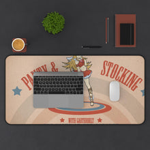 Load image into Gallery viewer, Panty &amp; Stocking with Garterbelt Panty Anarchy, Panty Stocking With Garterbelt Mouse Pad (Desk Mat) With Laptop

