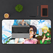 Load image into Gallery viewer, Elizabeth and Merlin Mouse Pad (Desk Mat) With Laptop
