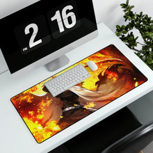 Load image into Gallery viewer, Kyojuro Flame Hashira Demon Mouse Pad (Desk Mat)
