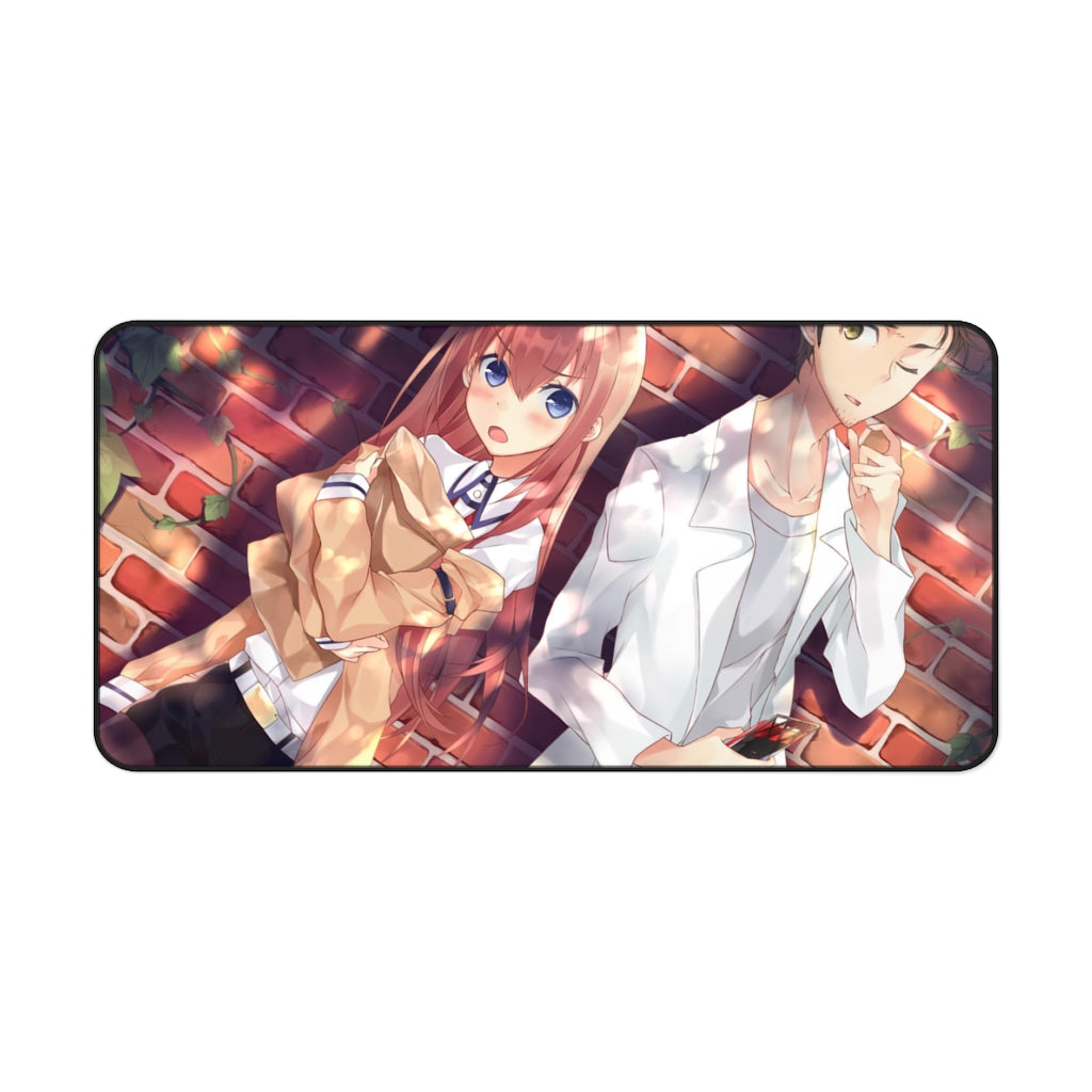 Makise Kurisu & Rintarou Okabe Mouse Pad (Desk Mat)