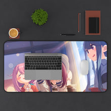 Load image into Gallery viewer, Laid-Back Camp by Mouse Pad (Desk Mat) With Laptop
