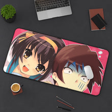 Load image into Gallery viewer, The Melancholy Of Haruhi Suzumiya Mouse Pad (Desk Mat) On Desk
