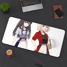 Load image into Gallery viewer, Lycoris Recoil Takina Inoue, Chisato Nishikigi Mouse Pad (Desk Mat) On Desk
