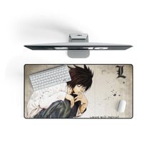 Load image into Gallery viewer, L (Death Note) Mouse Pad (Desk Mat) On Desk
