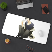 Load image into Gallery viewer, Durarara!! Izaya Orihara Mouse Pad (Desk Mat) On Desk
