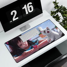 Load image into Gallery viewer, Anime Girl Mouse Pad (Desk Mat) With Laptop
