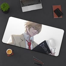 Load image into Gallery viewer, Death Note Light Yagami Mouse Pad (Desk Mat) On Desk
