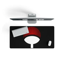 Load image into Gallery viewer, Utchiha Clan Mark Mouse Pad (Desk Mat) On Desk
